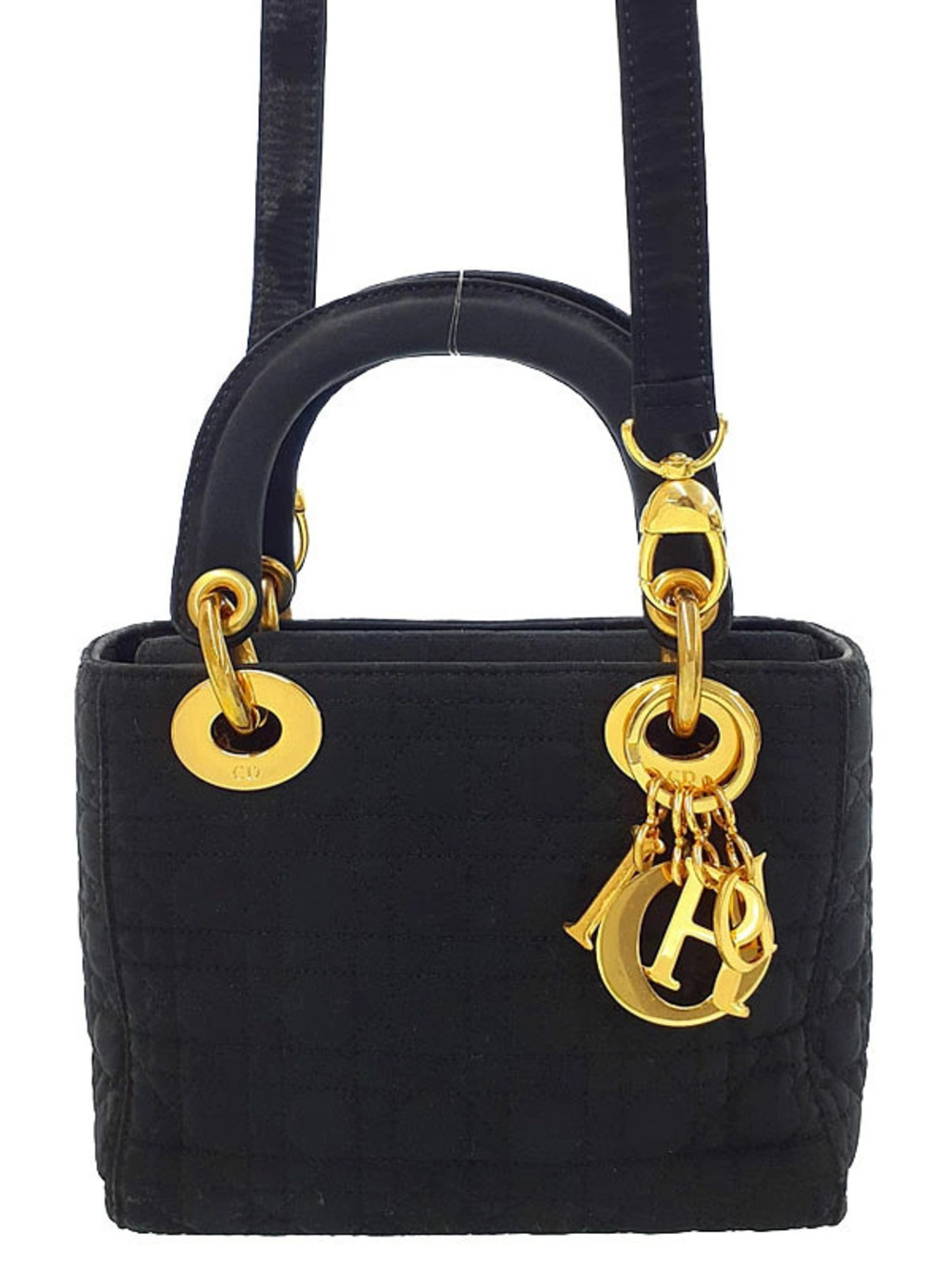 Christian Dior Cannage Lady Dior Bag quilted cannage Black